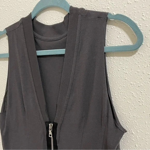 RtA Bandit Dress Jersey Knit Midi Faded Grey - Picture 11 of 12